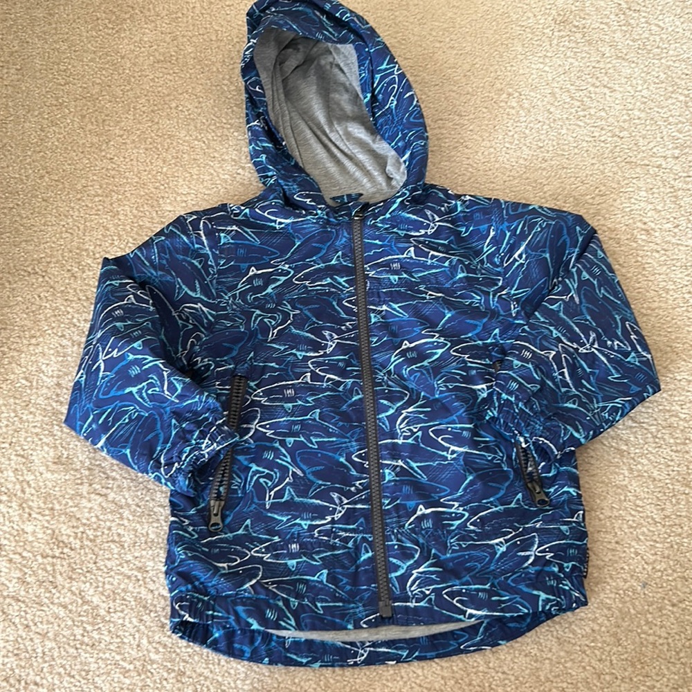 Baby Gap Shark print cotton lined windbreaker
